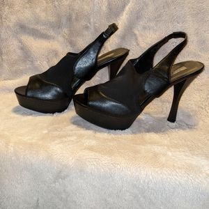 Vera Wang black slingbacks size 10